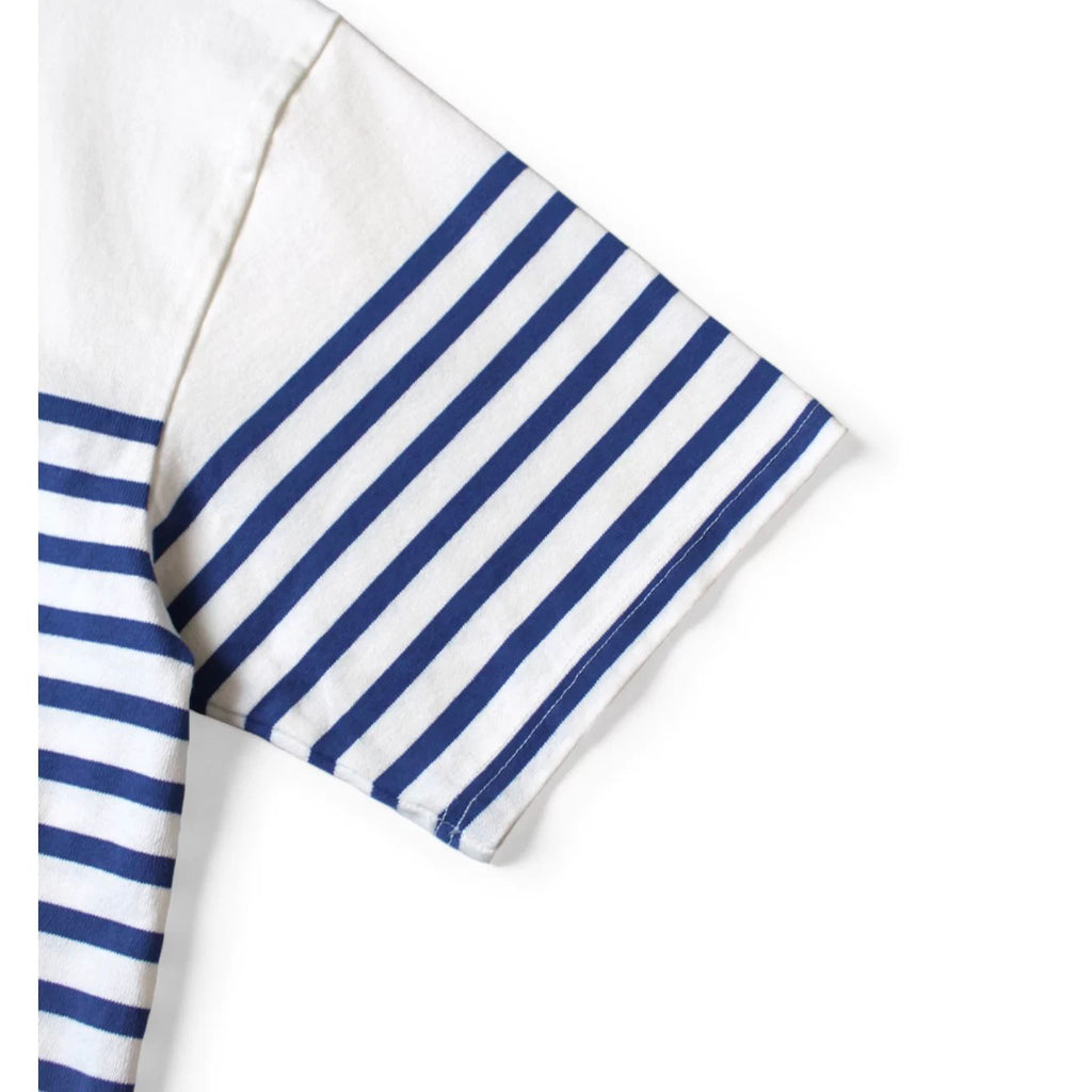 Japanese Leisure Navy Style Fun Printing Loose round Neck Short Sleeve T-shirt