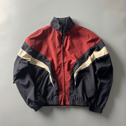 80s Retro Color-Block Mountain Jacket - Stand Collar Outdoor Coat