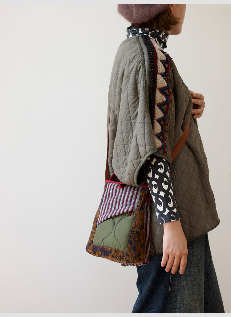 Original 2024 Autumn Winter New Wool Lightweight Crossbody Phone Bag Retro Niche Mini Bag