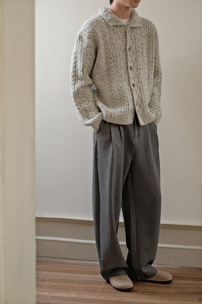 Coke Life CARPEM Winter Sweater Coat - Lazy Style Braided Wool Knit Unique Design Top