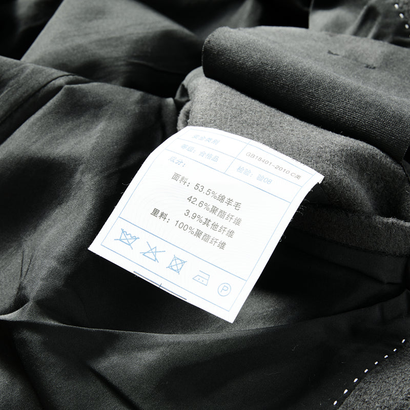 Korean Minimalist Workwear Jacket – Thickened 53% Sheep Wool, Turn-Down Collar for Autumn/Winter