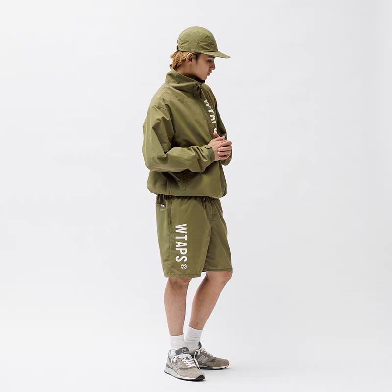 Japanese Outdoor Functional Retro Printed Sports Short Sleeve Quick-Drying Beach Shorts