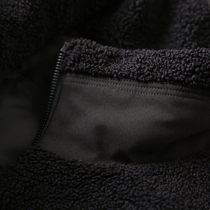 Men's Plus Size Stand Collar Down Jacket - Export Overstock Thickened Lamb Wool Particle Fleece Winter Coat