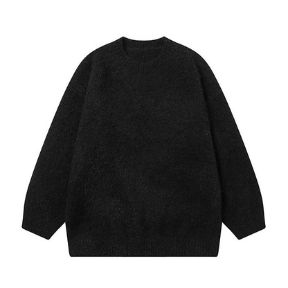Retro Lazy Wool Knit Pullover – Loose Unisex Sweater – Japanese vintage | yamalin clothes | Yamalinclothes