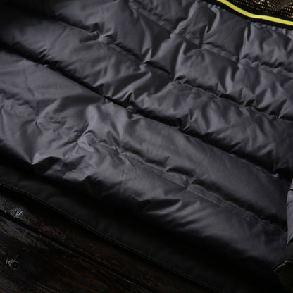 Men's Winter Outdoor 700 Fill Power Down Jacket - Windproof Waterproof Hooded Mid-Length Cold-Resistant Coat