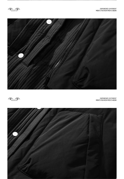 Two-Piece White Duck Down Jacket – Designer Split-Style Winter Coat (Unisex)