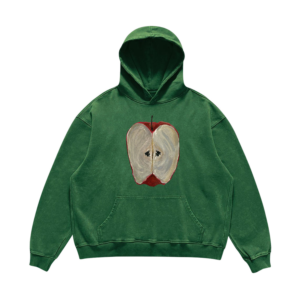 Wang Youbing Studio “Heartfelt Goods” Heavy Loose Hoodie – High-Street Couple Oversized Sweatshirt