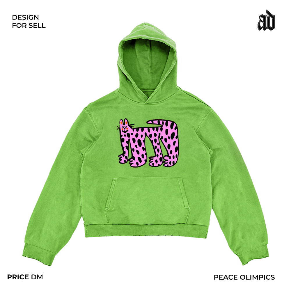 Heavyweight American Retro Artist Series Hoodie – Large-Size Streetwear (Unisex)