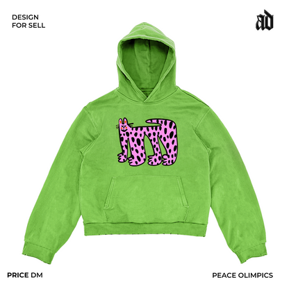 Heavyweight American Retro Artist Series Hoodie – Large-Size Streetwear (Unisex)