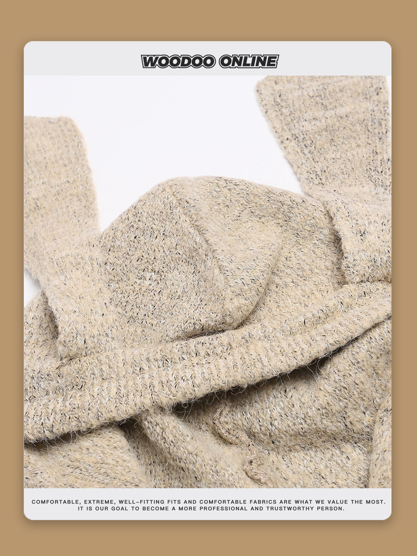 Retro Rabbit-Ear Braided Hooded Sweater – Woodoo National-Trend Unisex Knit