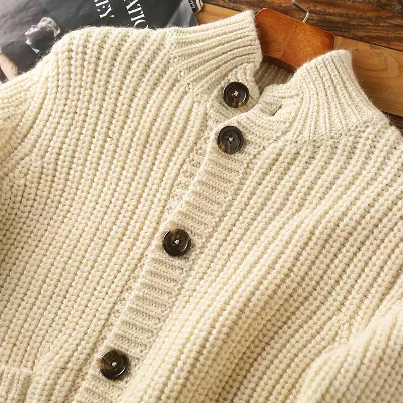 Heavy rare! Italy order men's autumn and winter thick sweater s cardigan clothescoat