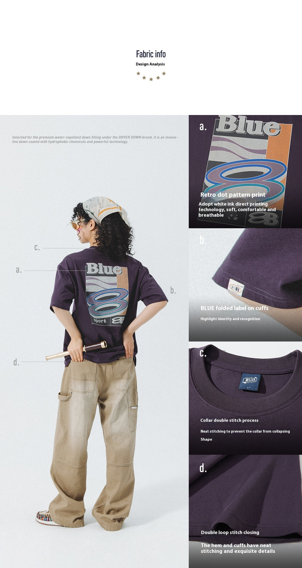 Lanqi Summer New Trend American Retro Heavy Cool T-Shirt Couple Short Sleeve Men