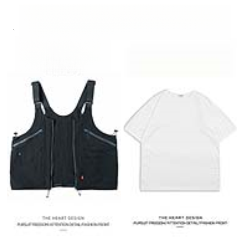 Unisex American Retro Multi-Pocket Vest – Functional Workwear with Convertible Backpack Design