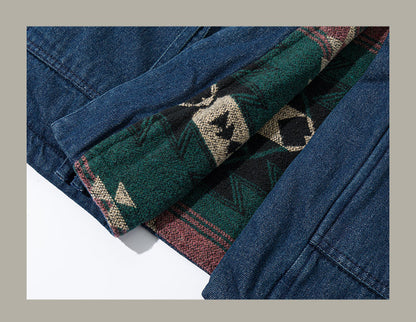 Unisex New Chinese Style Double-Sided Quilted Dao Robe