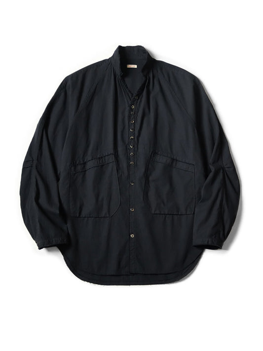 25AW Kapital Kazuhiro Hirata Cotton-Linen Shirt – Double Pocket, Irregular Button, Loose Japanese Streetwear