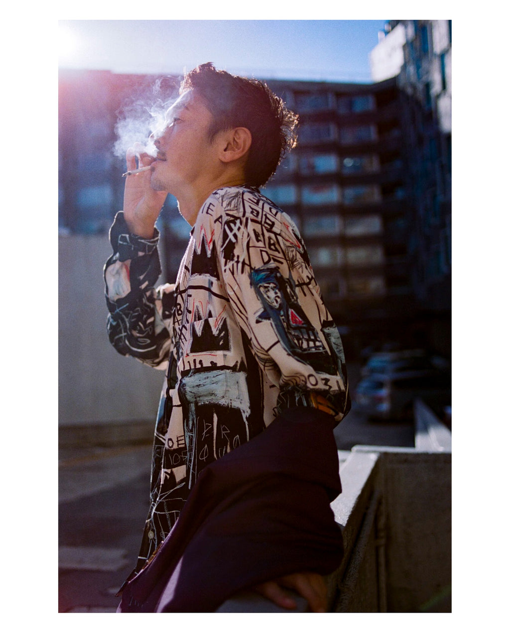 Wacko Maria Basquiat Print Long-Sleeve Shirt – Japanese Retro Graffiti (Unisex)