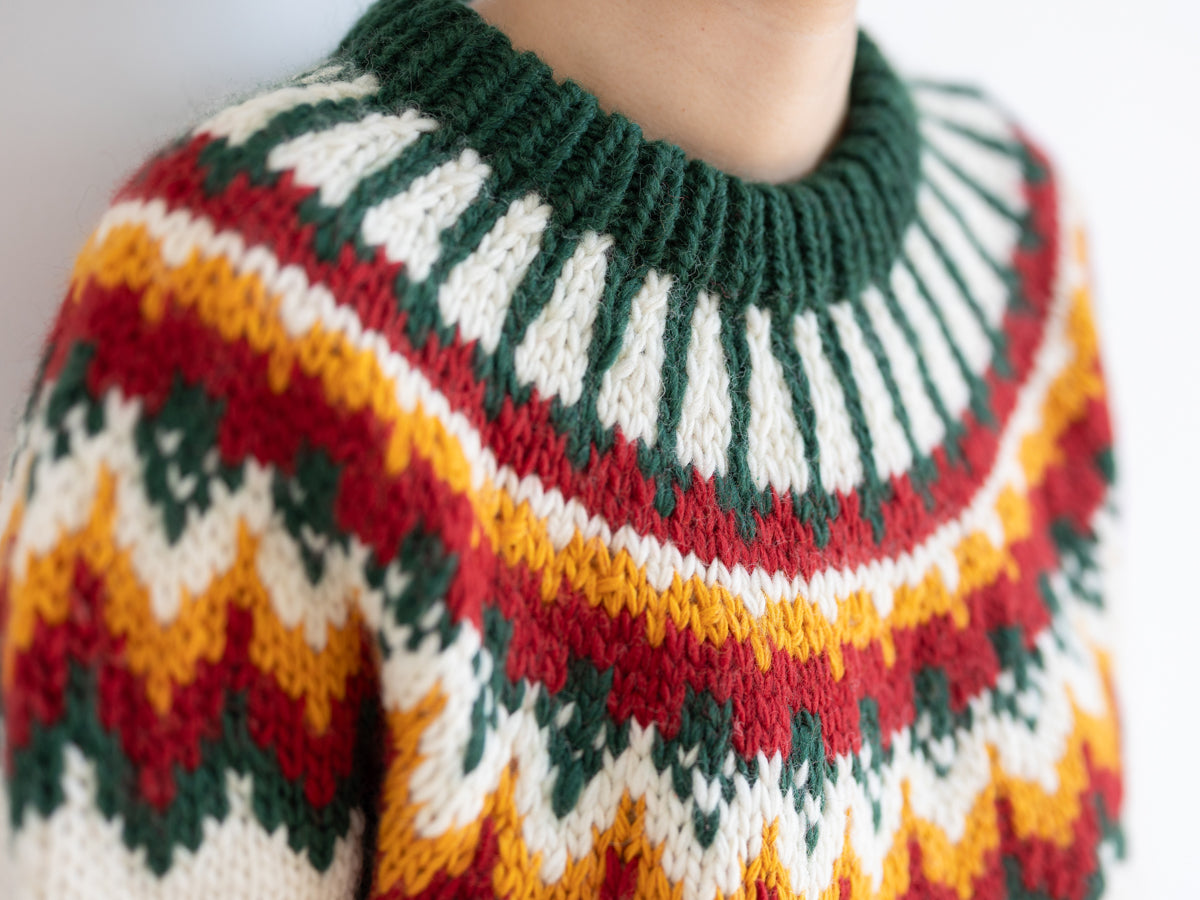 Handmade Icelandic Sweater Women Pullover Basic Unisex Loose Nordic Retro Wide Knit College Style Travel Photography Niche