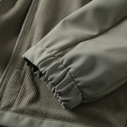 Men's Plus Size European American Style Soft Shell Jacket - Autumn Winter Windproof Waterproof Fleece Coat