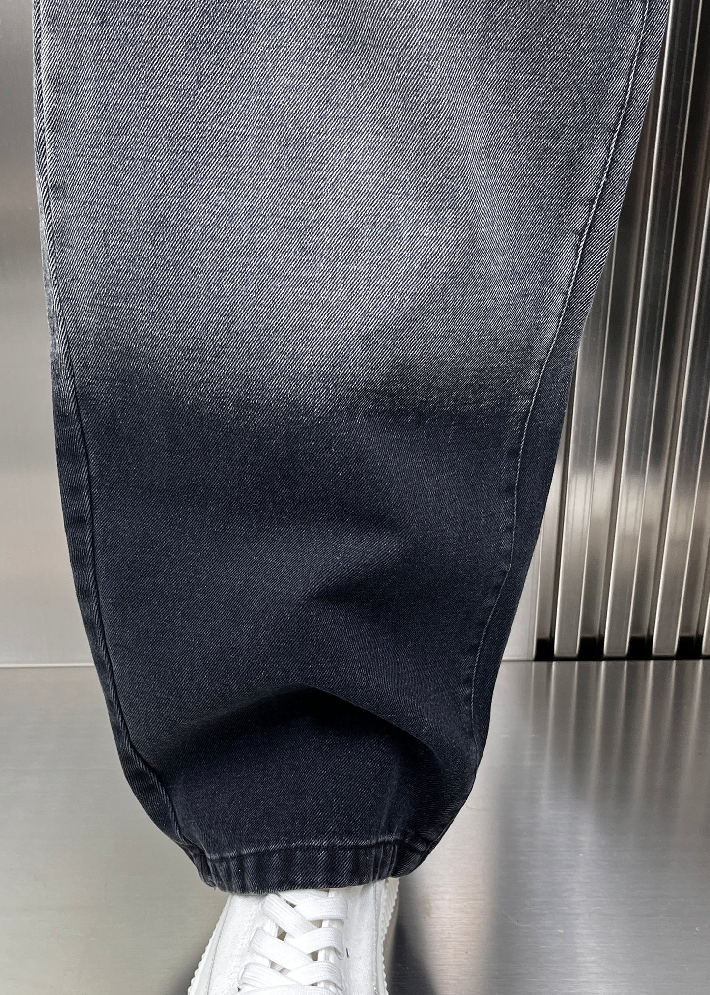 Men's 2025 Spring Japanese Retro Gradient Washed Jeans - Street Style Patchwork Straight Pants