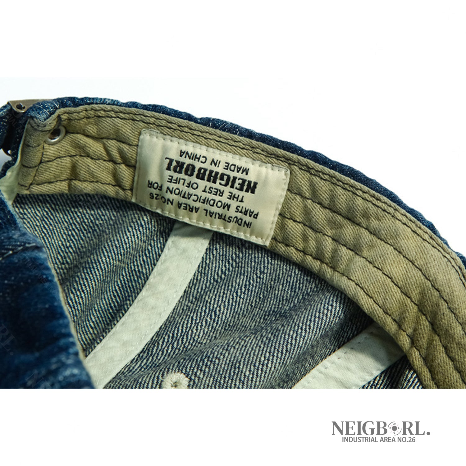 Handmade Vintage Washed Denim Cowboy Hat – Western Style (Unisex)