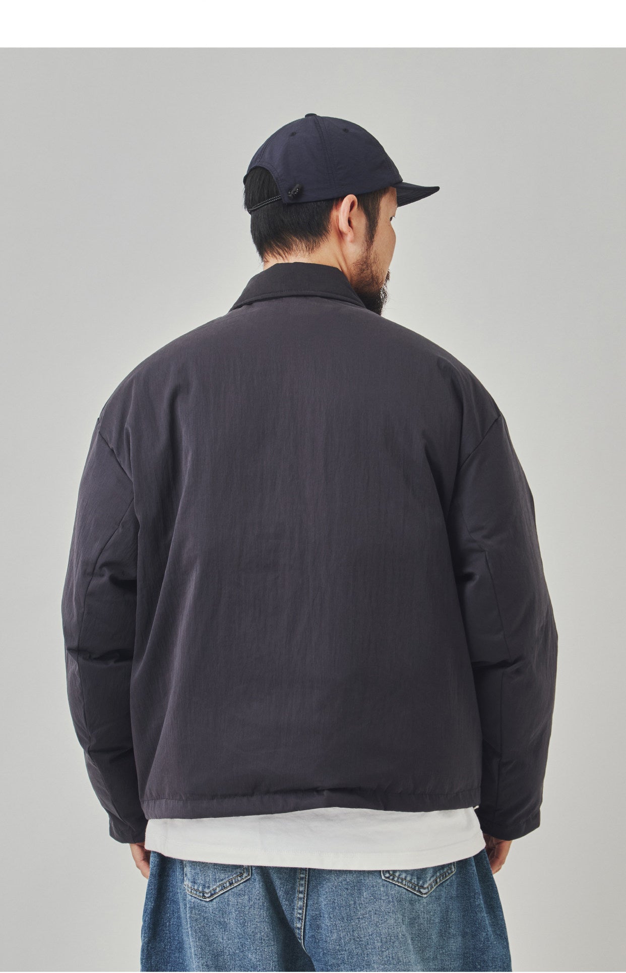 Reversible Plaid Cotton Jacket - Thick Double-Sided Multi-Pocket Coat (Men)