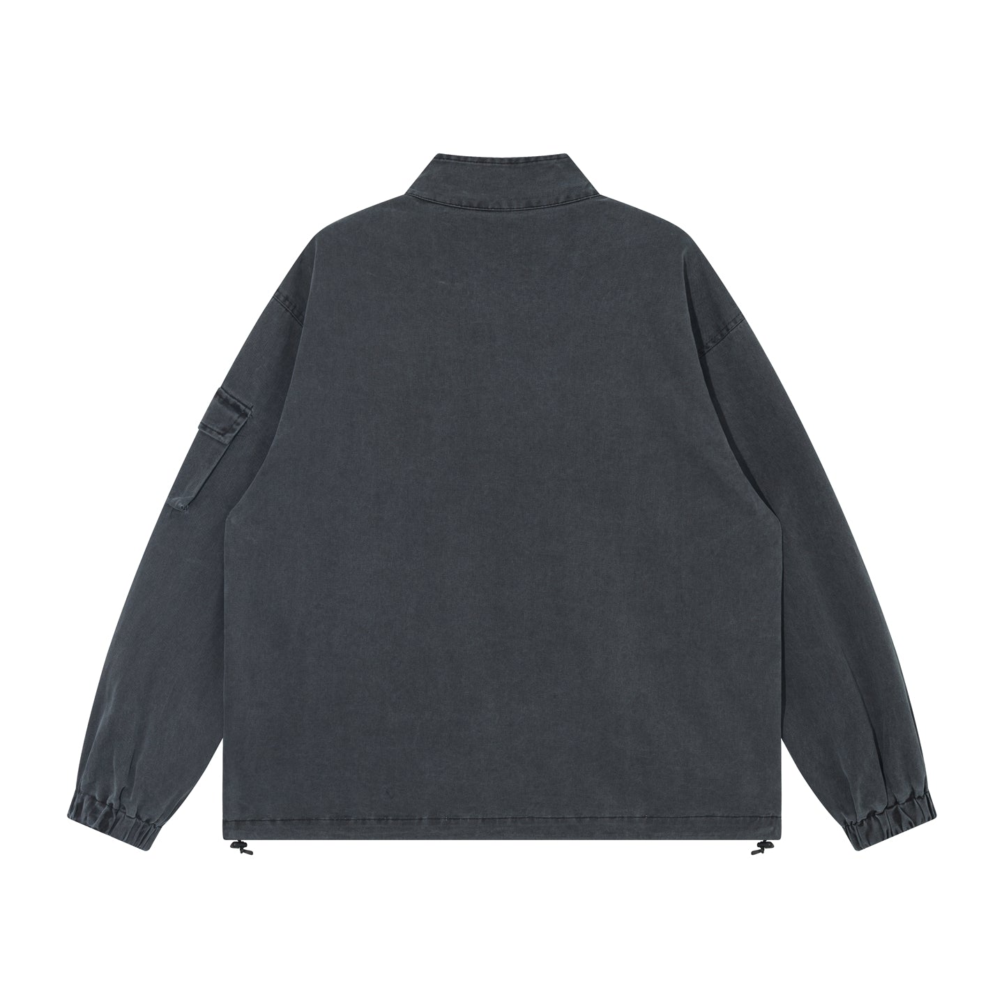 Vintage Washed Multi-Pocket Workwear Jacket – Stand Collar, 2025 Retro Streetwear for Men