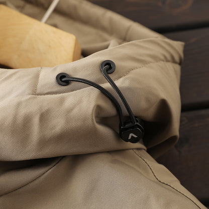 Men's Plus Size European American Style Down Jacket - Winter Windproof Thickened Hooded Cold-Resistant Coat