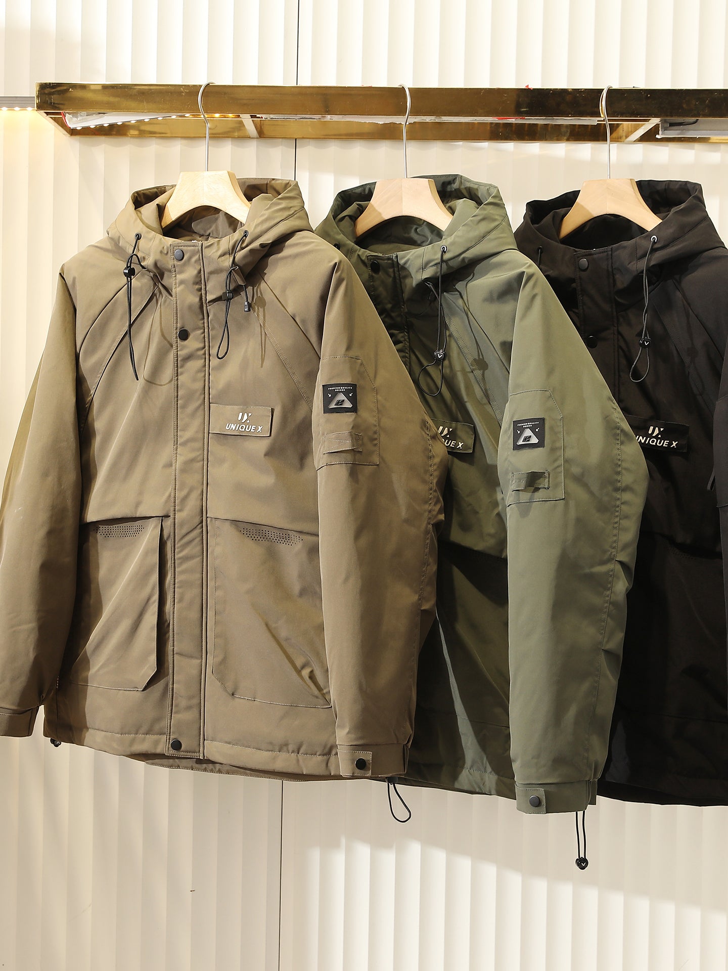 Men's Plus Size Cold-Resistant Hooded Cotton Jacket - Winter Thickened Windproof Warm Export Overstock Workwear Coat