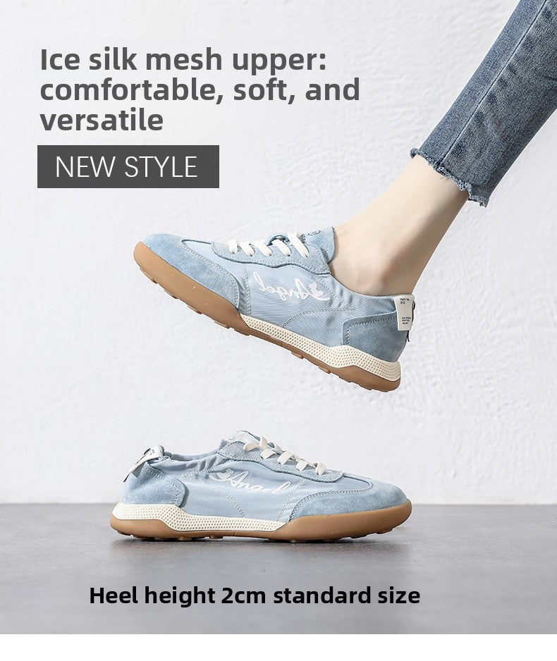 Women's Canvas Forrest Gump Shoes - Soft-Sole Breathable White Casual Sneakers