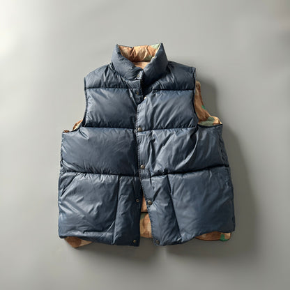 Men's Reversible 90% White Duck Down Camouflage Vest