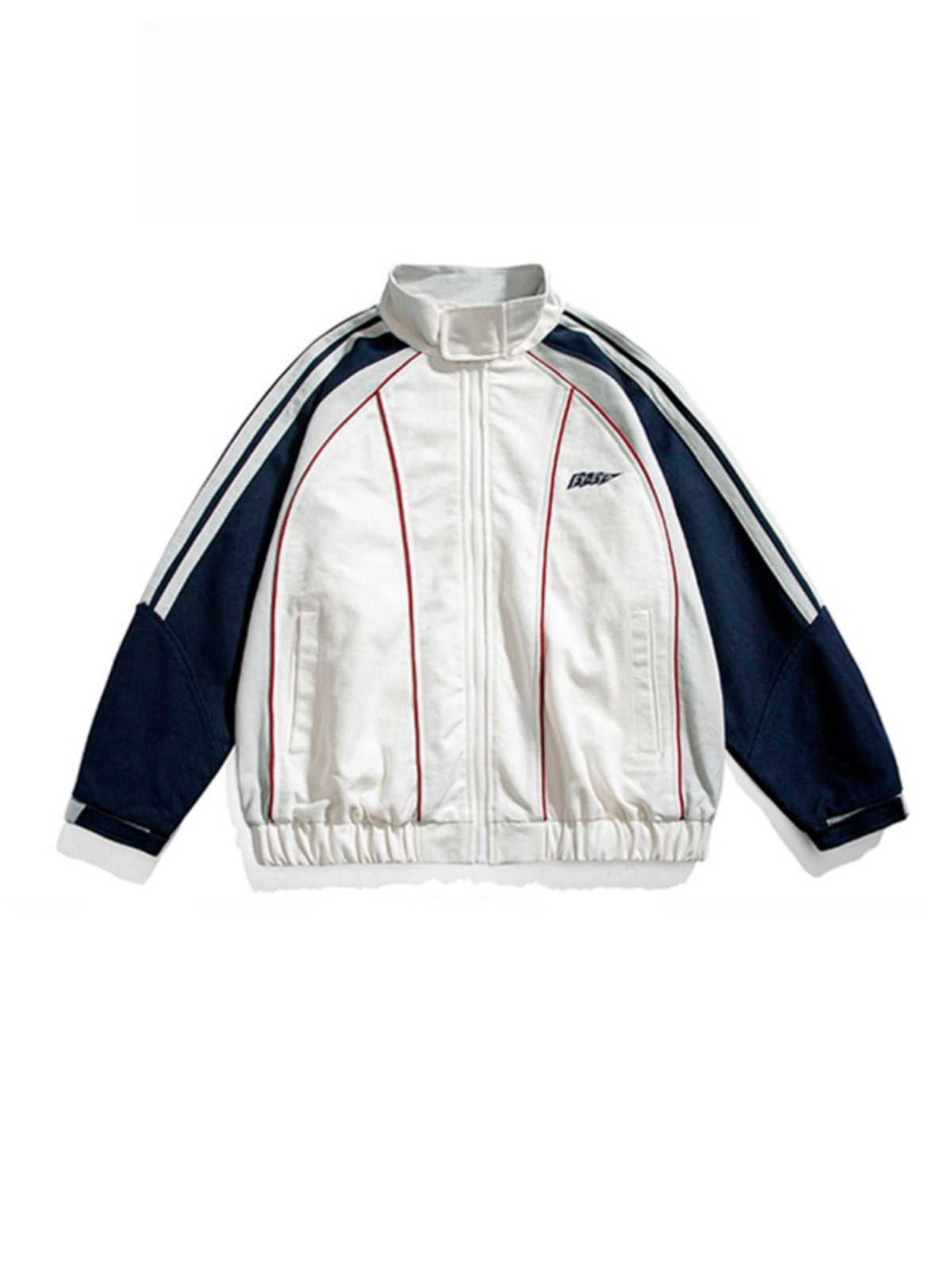 Unisex Color-Block High-Street Jacket – Loose American-Retro Design for Casual, Versatile Streetwear