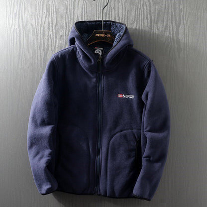 Professional Outdoor Men's Autumn and Winter Fleece-Lined Thickened Polar Fleece Warm Jacket | Japanese vintage | yamalin clothes | Yamalinclothes
