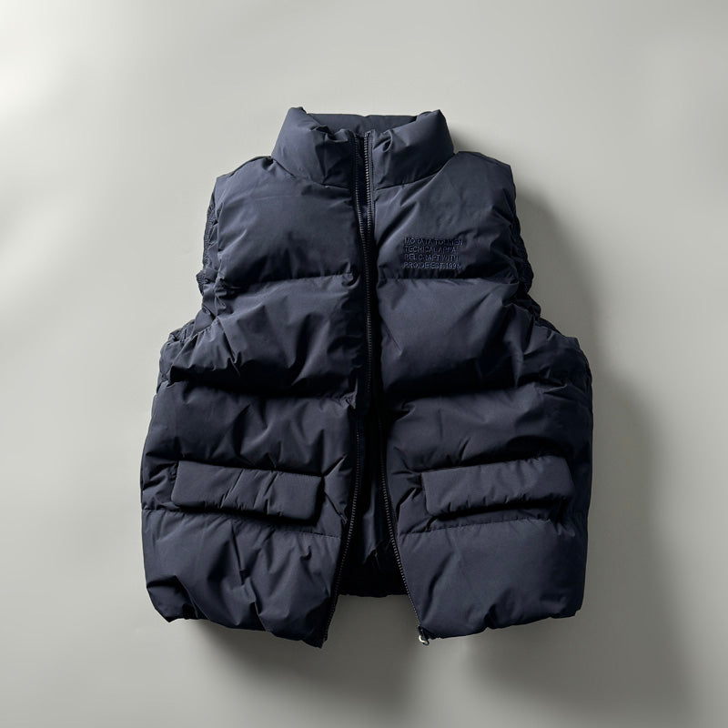 90% White Duck Down Mountain Vest - Fluffy Warm Outdoor Puffer (Unisex)