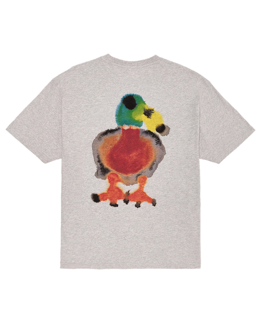 Heavyweight 260G! Artistic Graffiti Little Duck Oversized Short Sleeve T-Shirt for Art Students