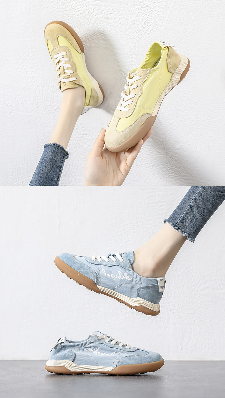 Women's Canvas Forrest Gump Shoes - Soft-Sole Breathable White Casual Sneakers