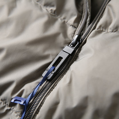 Men's Plus Size Lightweight High-Fluffy Down Jacket - Winter Stand Collar Warm Export Overstock Coat