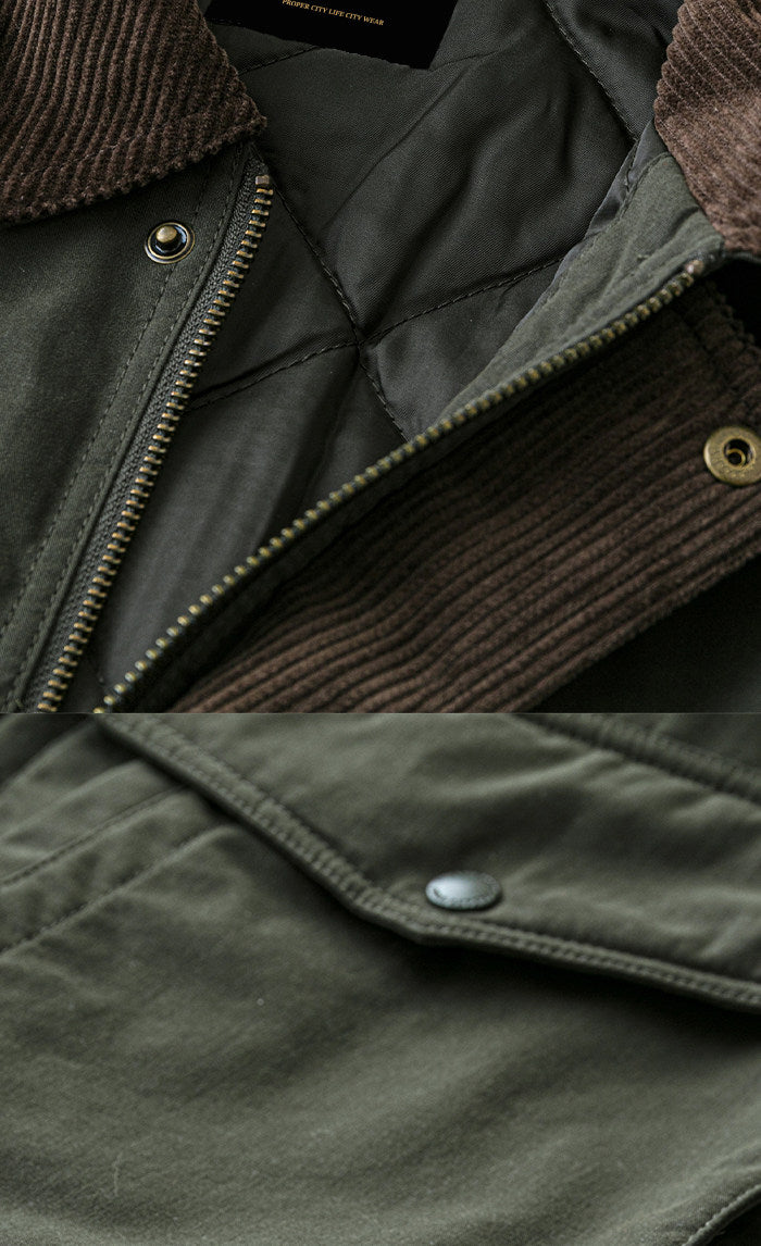 Outdoor Retro Hunting Corduroy Jacket - Water-Repellent Multi-Pocket Coat (Unisex)