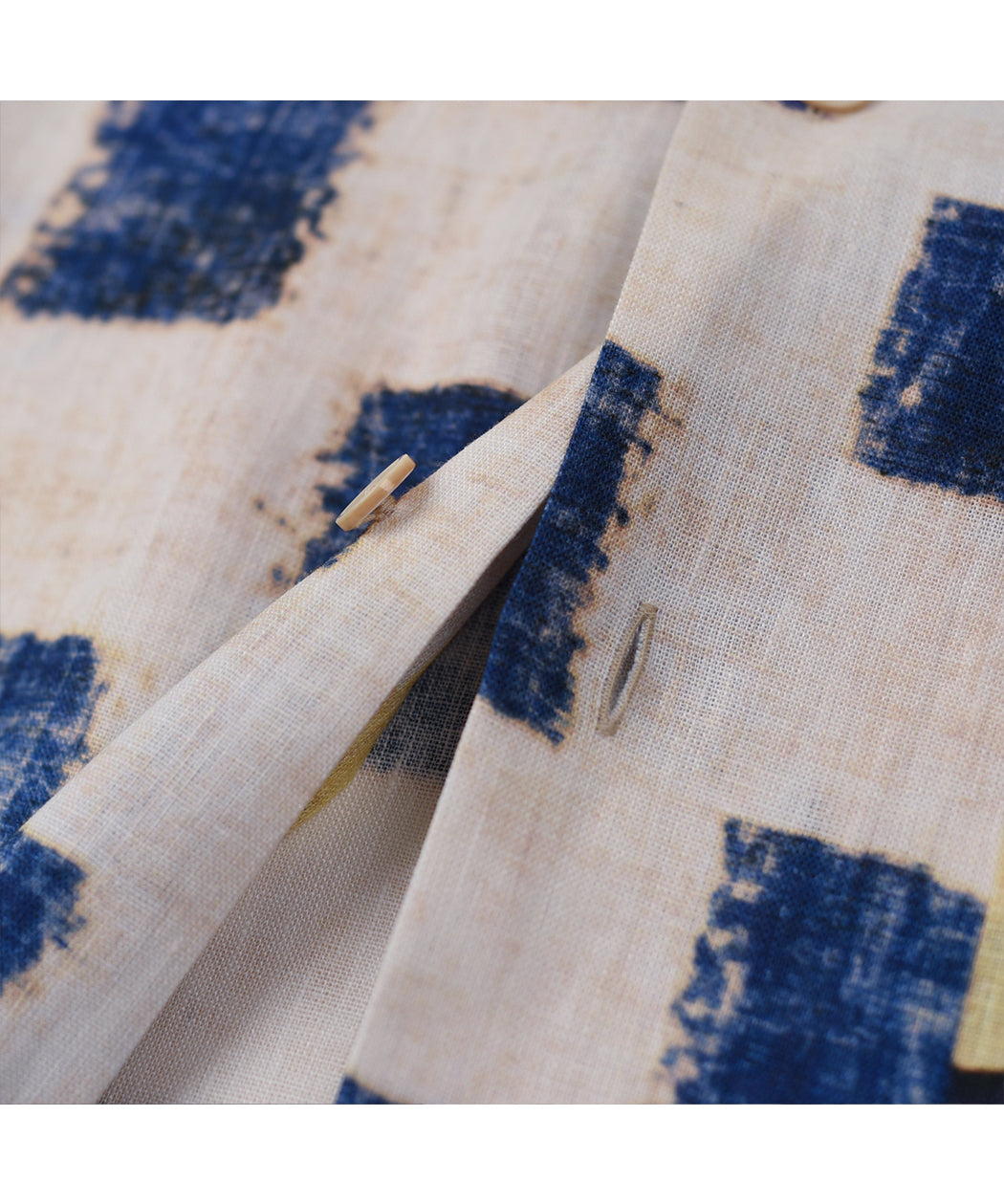 Summer New Hawaiian Print Sleeve Shirt 70% Tencel 30% Linen Shirt Japanese Retro Loose Shirt for Men