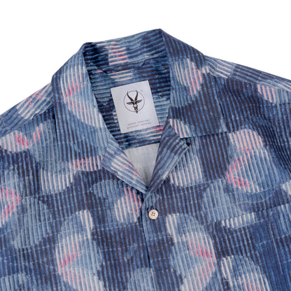 Retro Cuban-Collar Hawaiian Print Shirt – Cotton-Linen Short Sleeve (Unisex)