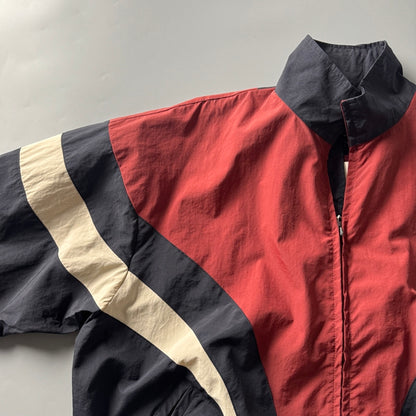 80s Retro Color-Block Mountain Jacket - Stand Collar Outdoor Coat