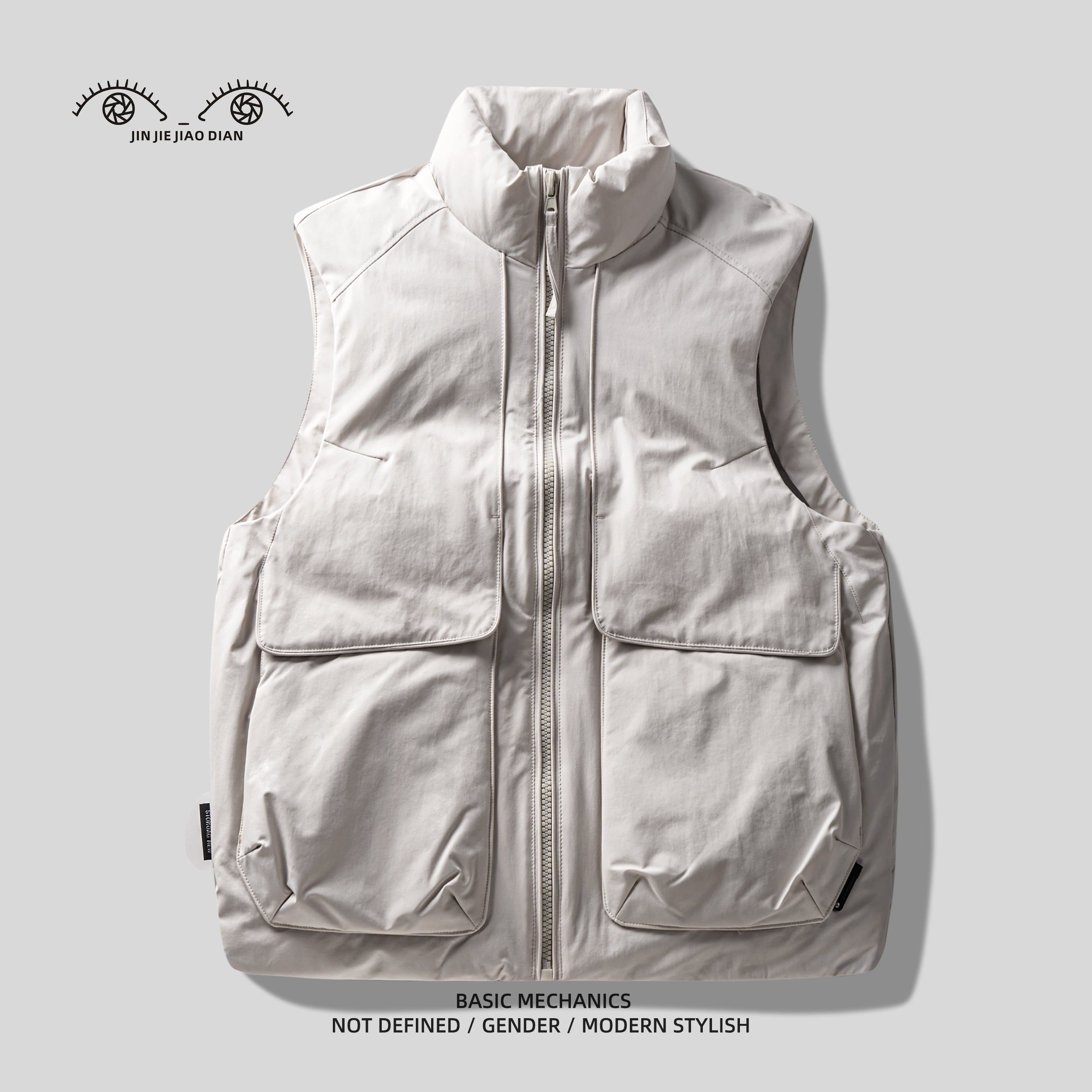 Mountain-Style Caramel 90% Duck-Down Vest – Warm Workwear Insulated (Unisex)