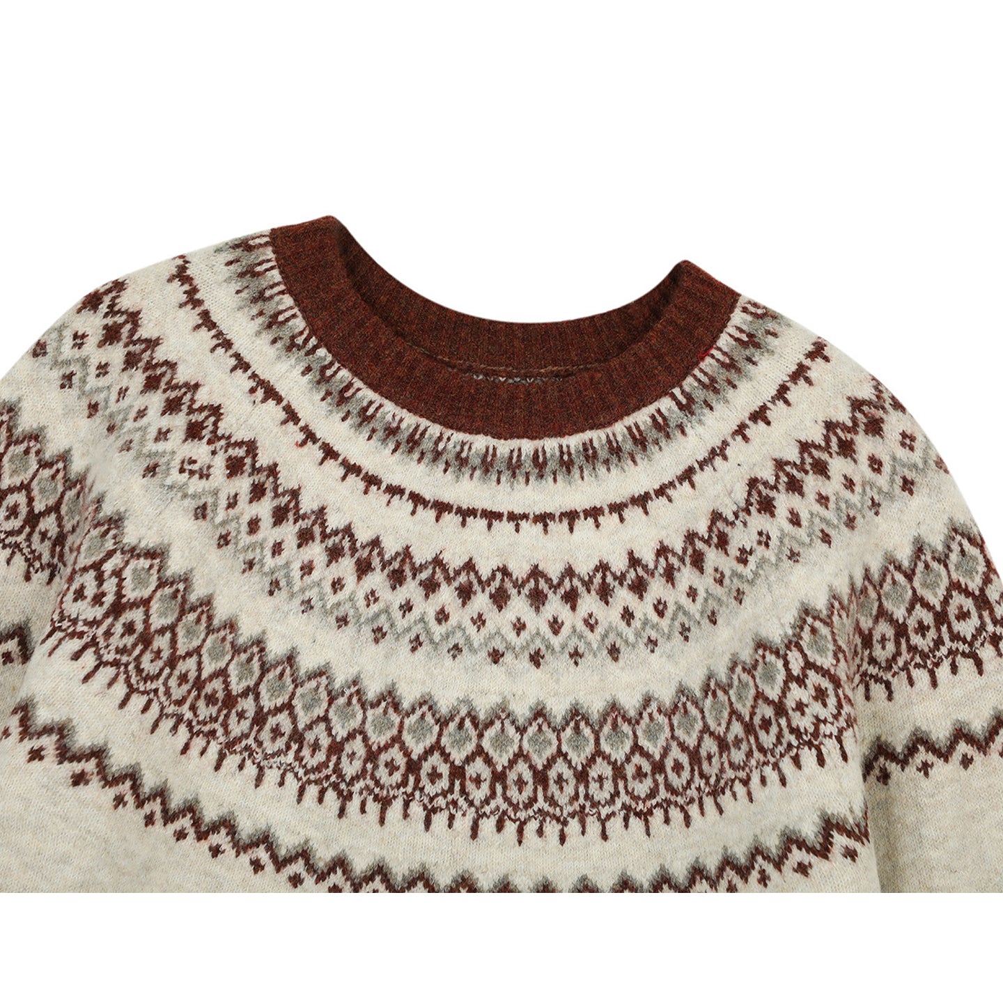 Fair Isle Wool-Blend Jacquard Sweater – Old Money Unisex Knit