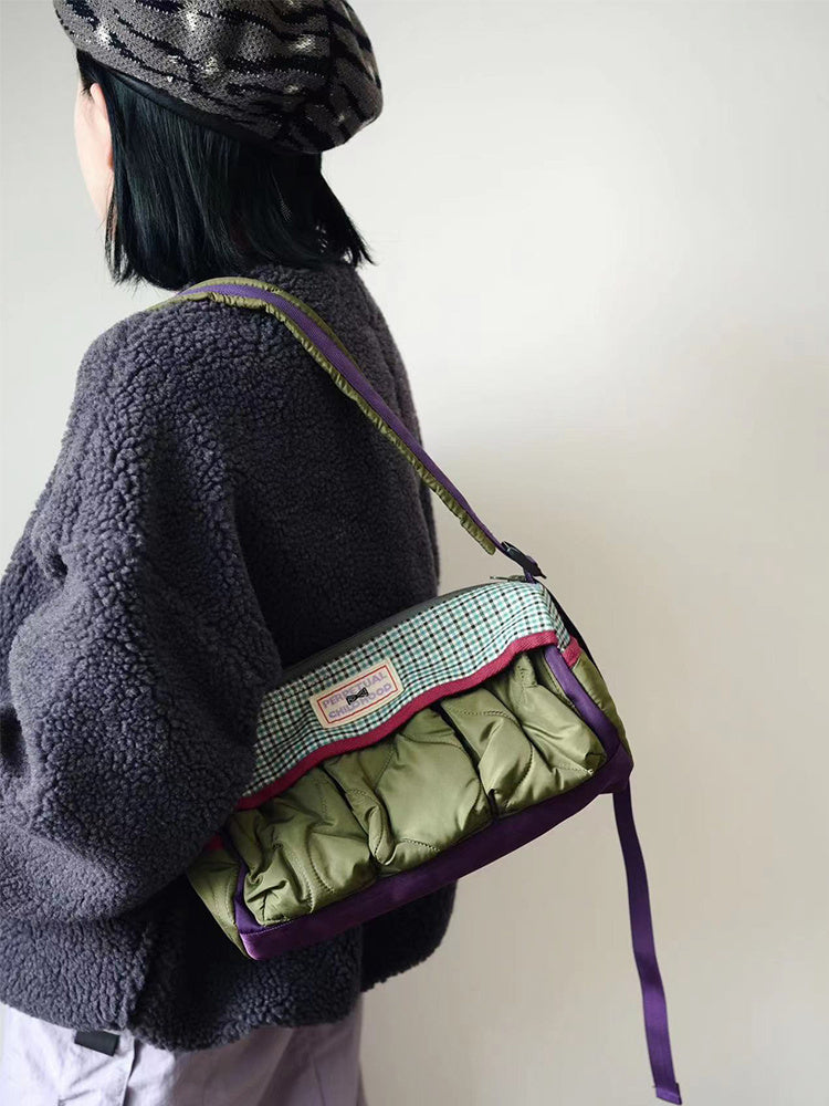 Original Design Autumn and Winter Shoulder Bag Fashion Messenger Bag Niche Lightweight Boston Bags Women