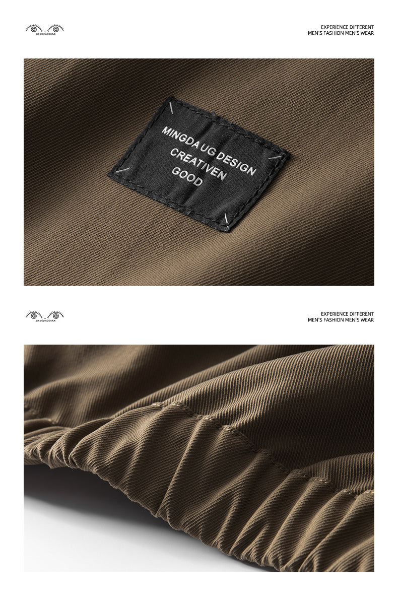 Mountain-Style Vintage Coffee-Brown Workwear Jacket – Casual Cotton Coat (Unisex)