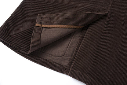 Japanese Corduroy Suit - 8W Cotton Loose Fit Workwear Jacket
