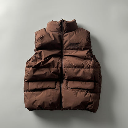90% White Duck Down Mountain Vest - Fluffy Warm Outdoor Puffer (Unisex)
