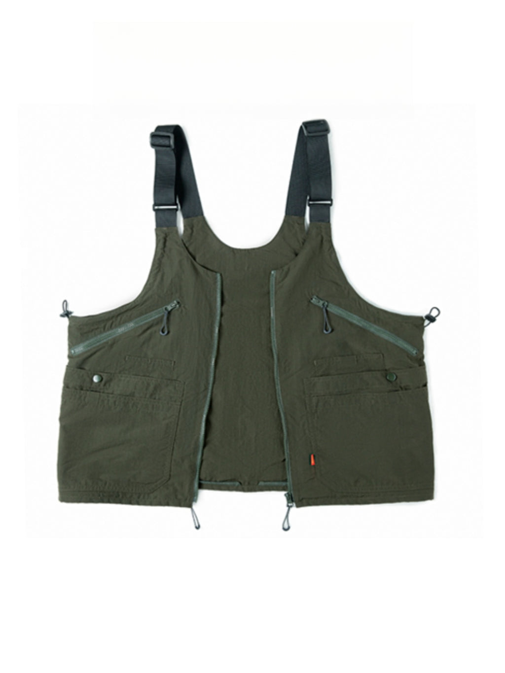 Unisex American Retro Multi-Pocket Vest – Functional Workwear with Convertible Backpack Design