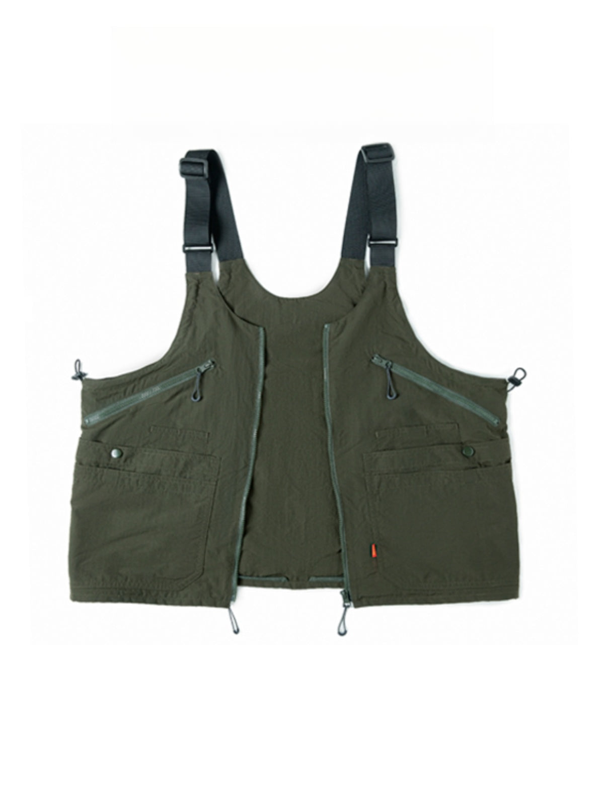 Unisex American Retro Multi-Pocket Vest – Functional Workwear with Convertible Backpack Design