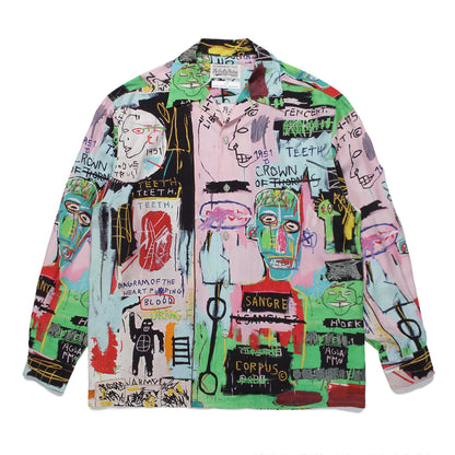 Wacko Maria Basquiat Print Long-Sleeve Shirt – Japanese Retro Graffiti (Unisex)