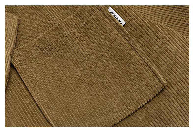 Hold Color American City Boy Corduroy Suit - Multi-Pocket Blazer (Unisex)